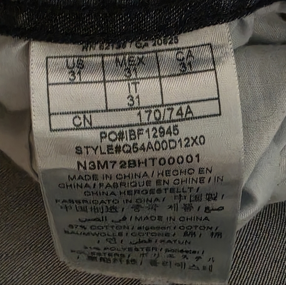 Women’s Guess Ankle Zip Jeans Size 31 Cropped Blue Designer Denim D53 - Picture 8 of 8